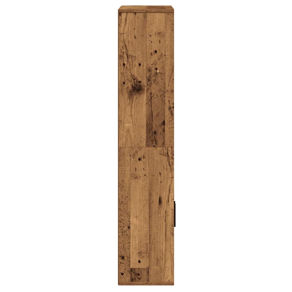 bogreol 60x24x120 cm konstrueret træ antikt træ