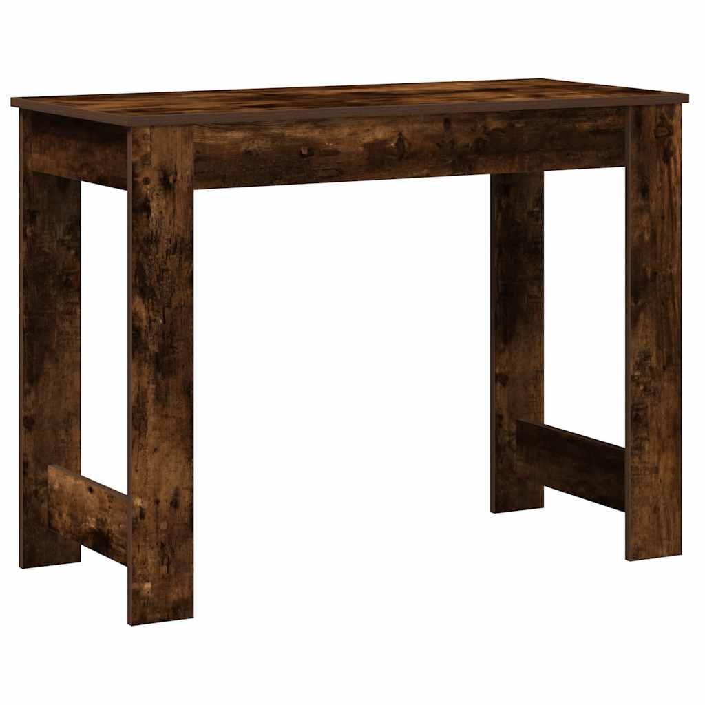 skrivebord 100x45x75 cm konstrueret træ røget egetræsfarve