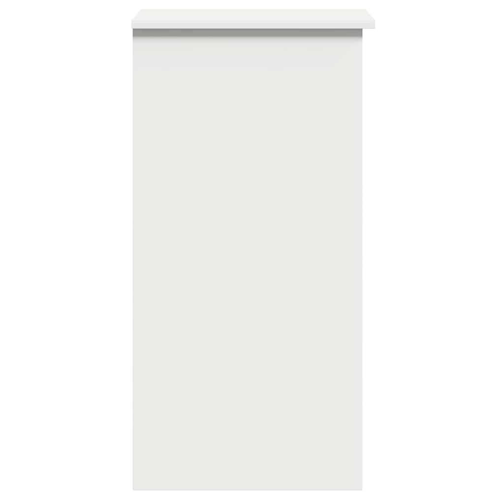 skrivebord m. hylder 84x40x78 cm konstrueret træ hvid