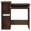 skrivebord m. hylder 84x40x78 cm konstrueret træ brun egetræ