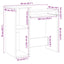 skrivebord m. hylder 84x40x78 cm konstrueret træ antikt træ