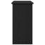 skrivebord 80x40x75 cm konstrueret træ sort