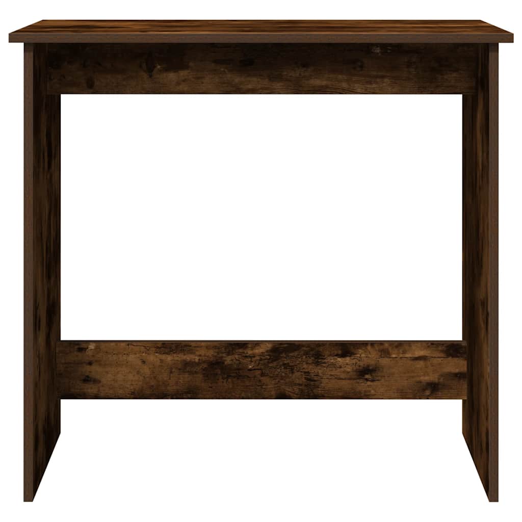 skrivebord 80x40x75 cm konstrueret træ røget egetræsfarve