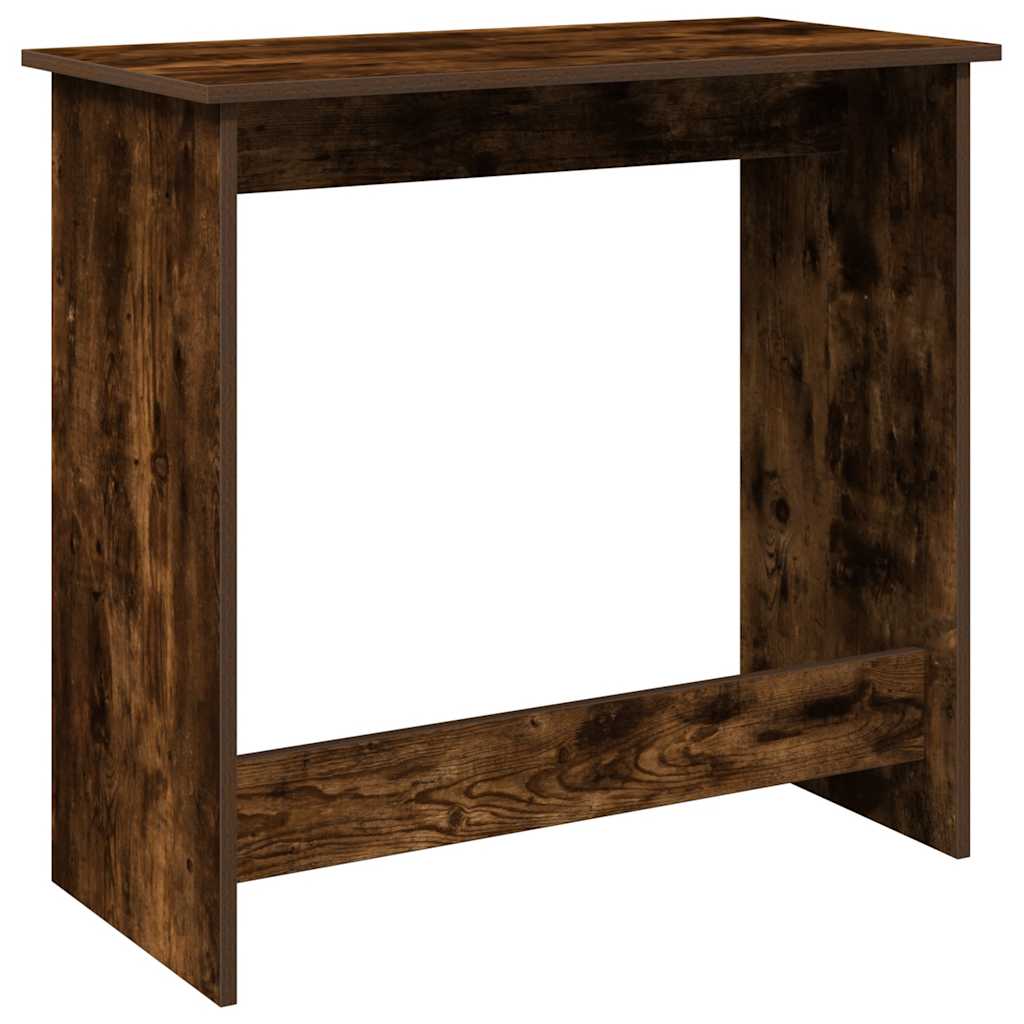 skrivebord 80x40x75 cm konstrueret træ røget egetræsfarve