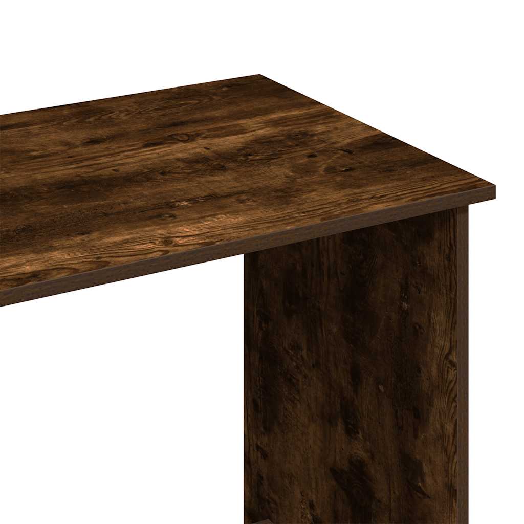 skrivebord 80x40x75 cm konstrueret træ røget egetræsfarve