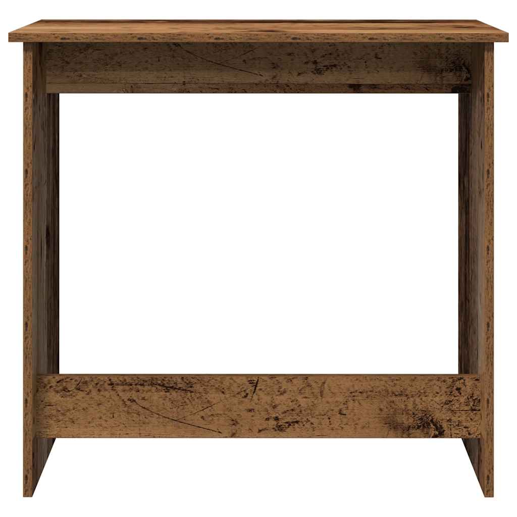 skrivebord 80x40x75 cm konstrueret træ antikt træ