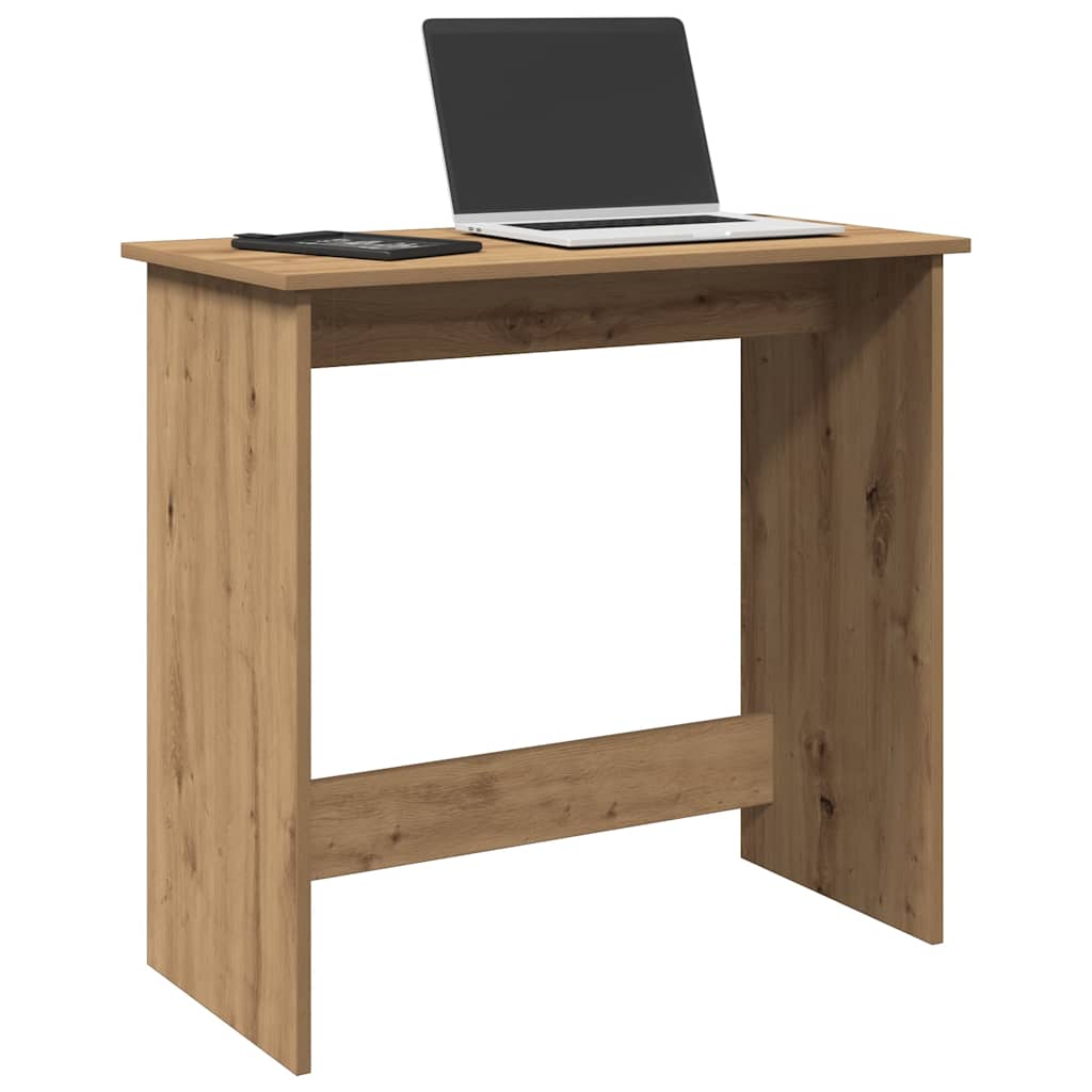 skrivebord 80x40x75 cm konstrueret træ kunsteg