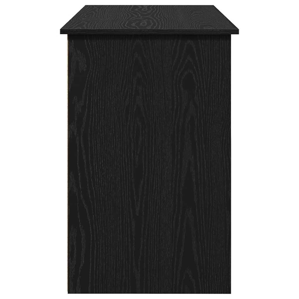 skrivebord 102x50x75 cm konstrueret træ sort