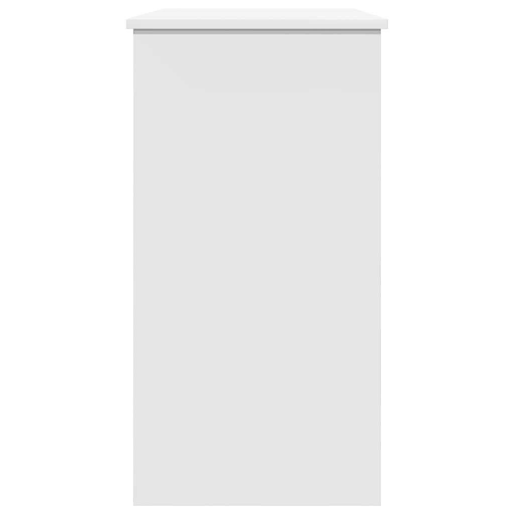 skrivebord 80x40x75 cm konstrueret træ hvid