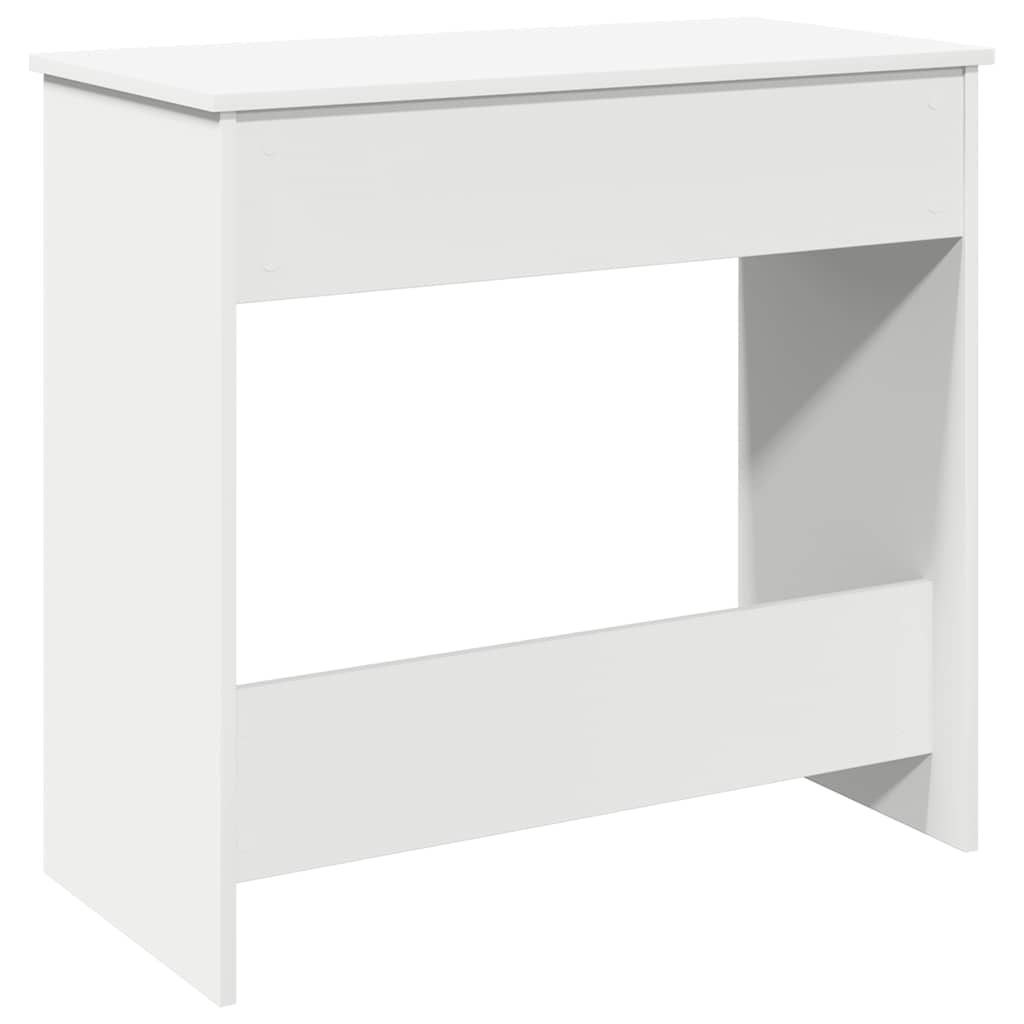 skrivebord 80x40x75 cm konstrueret træ hvid