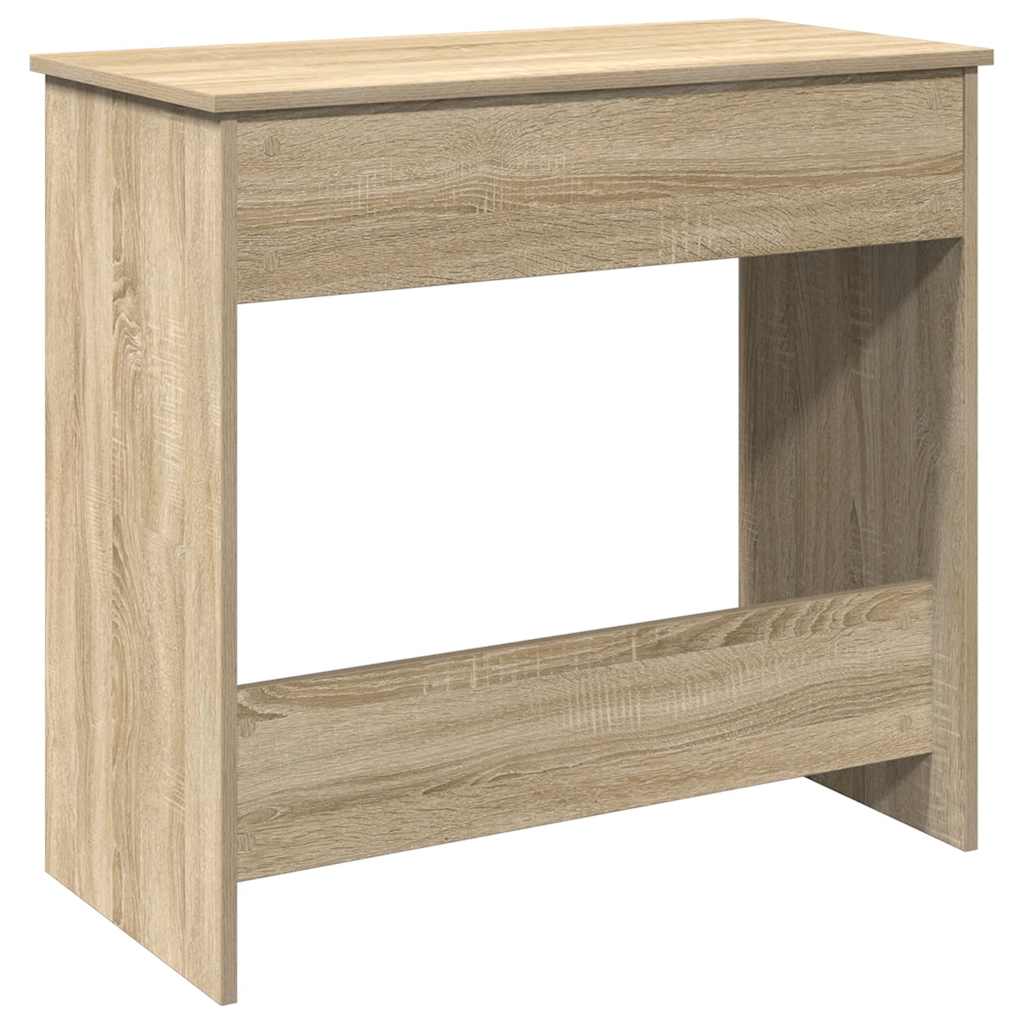 skrivebord 80x40x75 cm konstrueret træ sonoma-eg