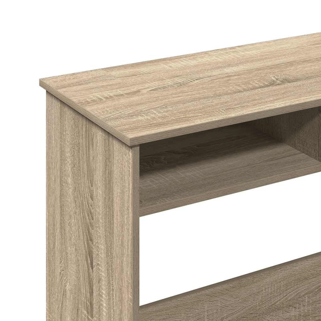 skrivebord 80x40x75 cm konstrueret træ sonoma-eg
