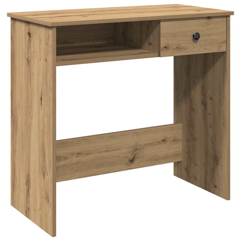 skrivebord 80x40x75 cm konstrueret træ kunsteg