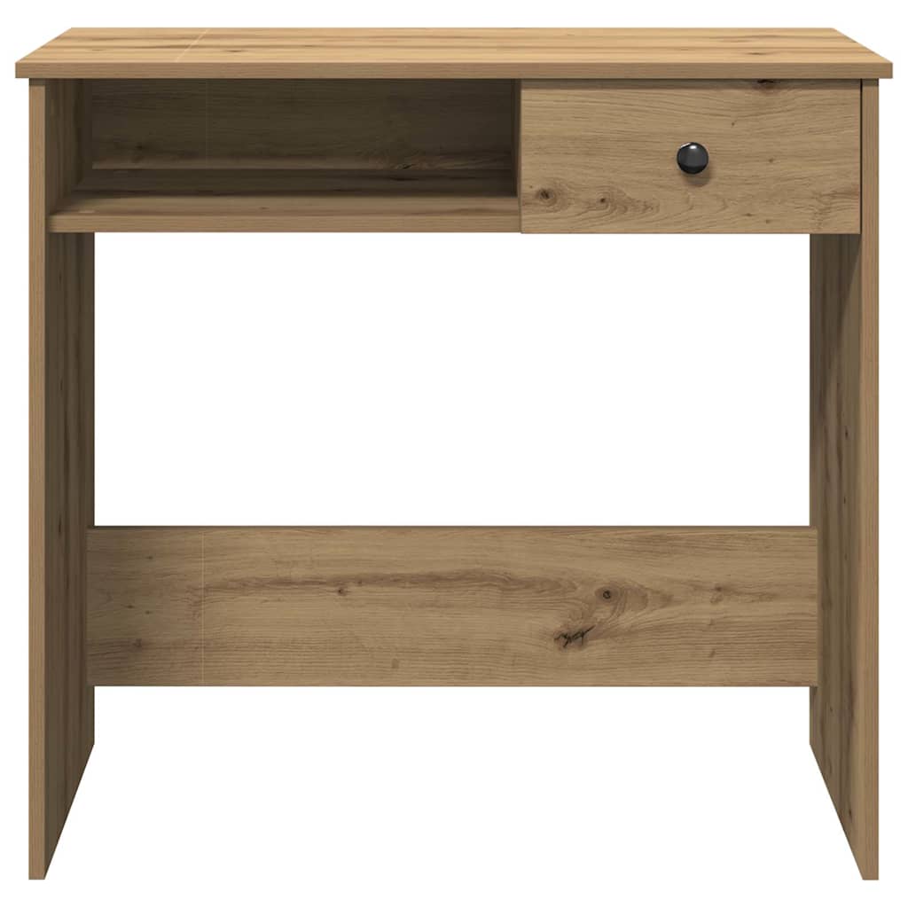 skrivebord 80x40x75 cm konstrueret træ kunsteg