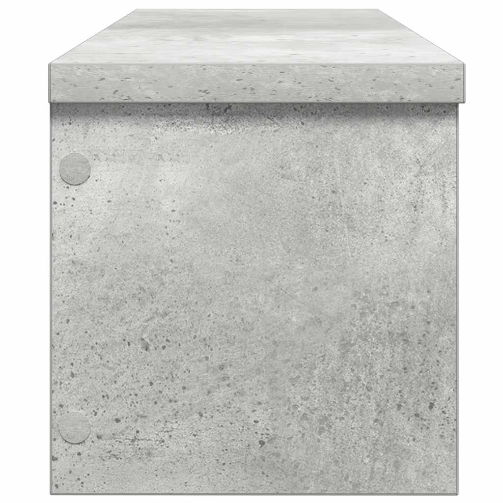 køkkenstativ kan stables 50x15x16 cm konstrueret træ betongrå