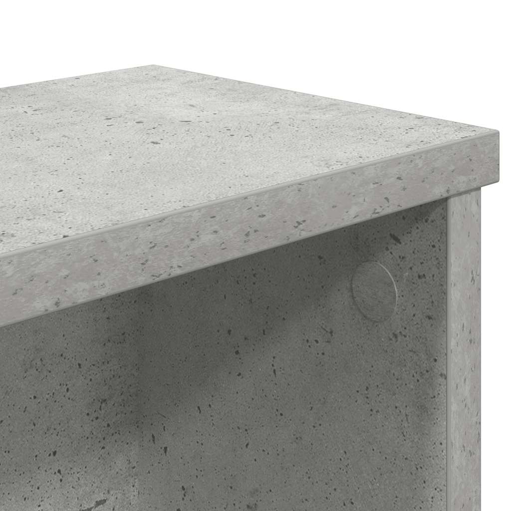 køkkenstativ kan stables 50x15x16 cm konstrueret træ betongrå