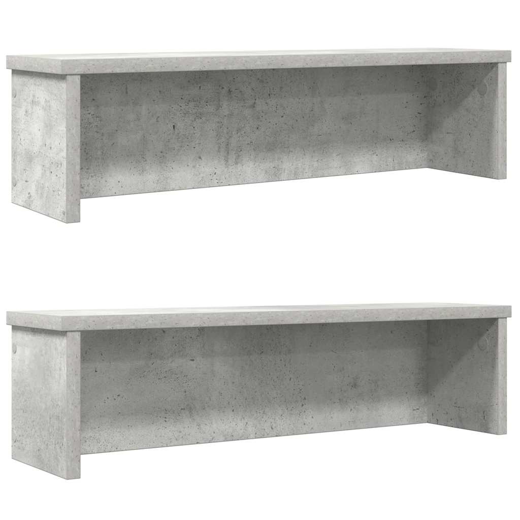 køkkenreoler kan stables 2 stk. 50x15x16 cm betongrå