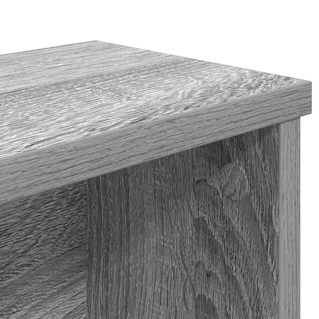 køkkenstativ kan stables 50x15x16 cm grå sonoma-eg