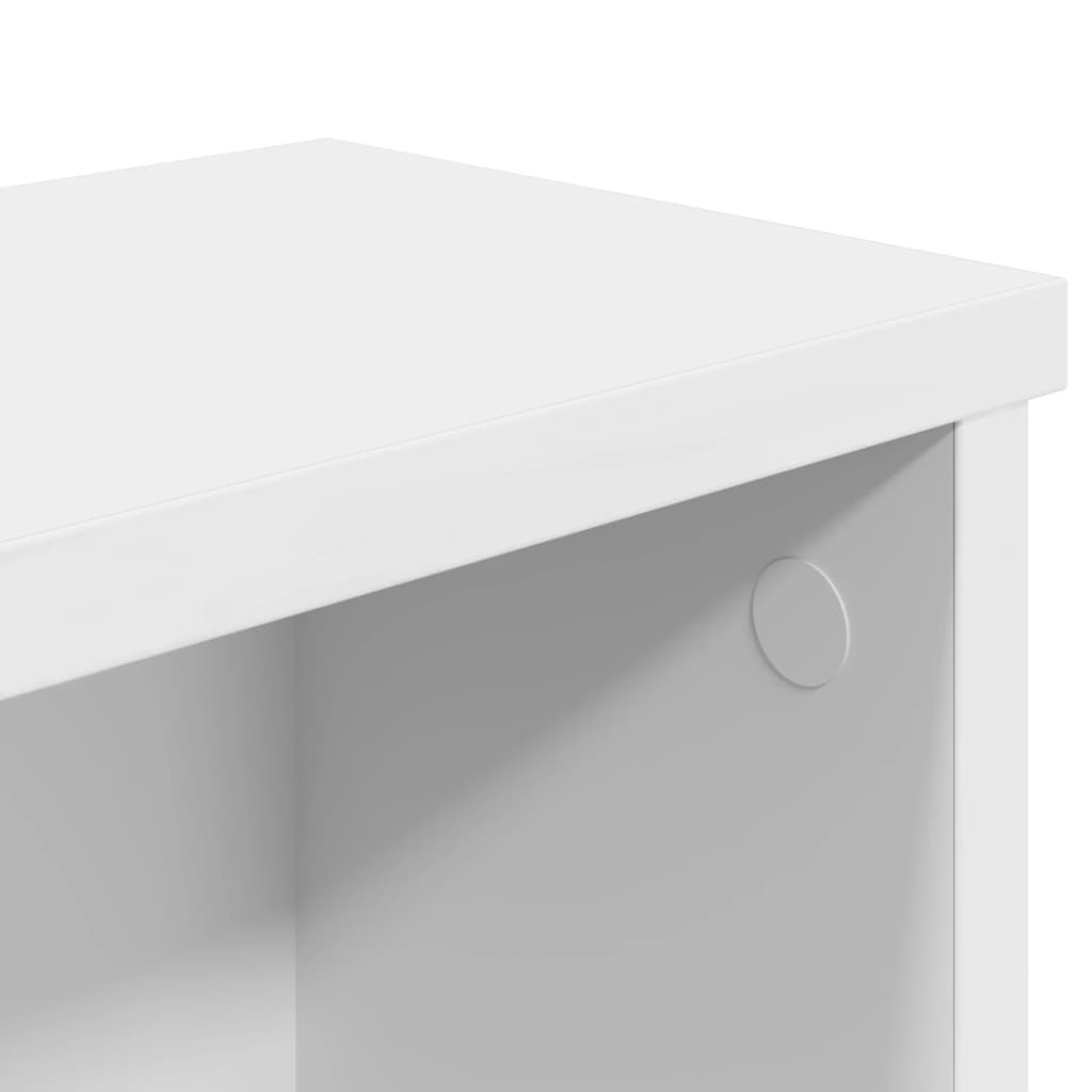 køkkenstativ kan stables 60x15x16 cm konstrueret træ hvid