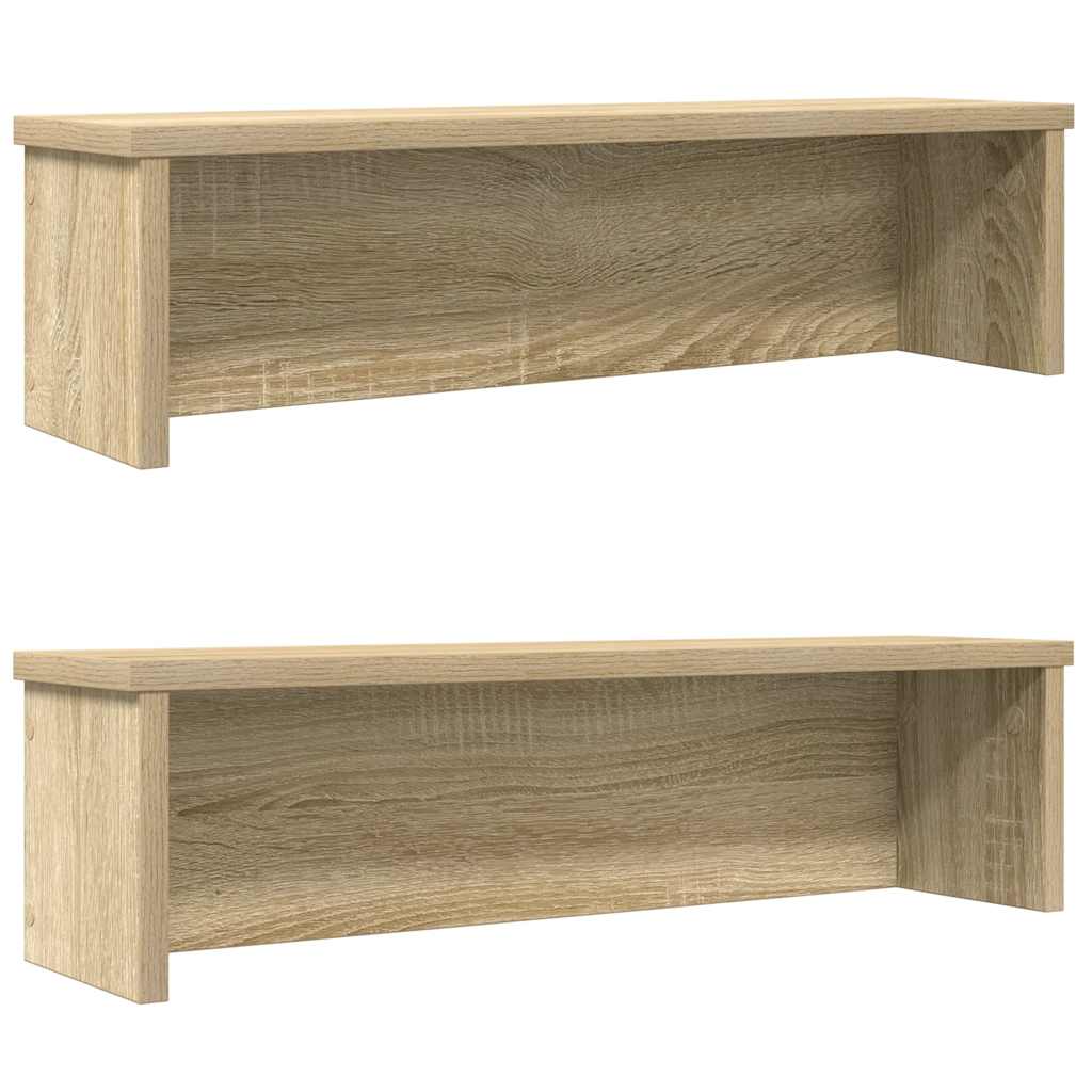køkkenreoler kan stables 2 stk. 60x15x16 cm sonoma-eg