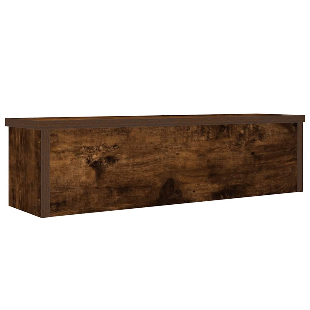 køkkenstativ kan stables 60x15x16 cm konstrueret træ betongrå