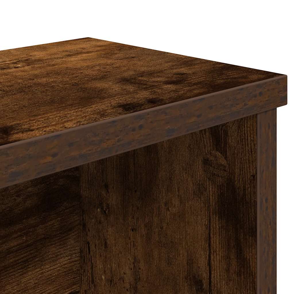 køkkenstativ kan stables 60x15x16 cm konstrueret træ betongrå