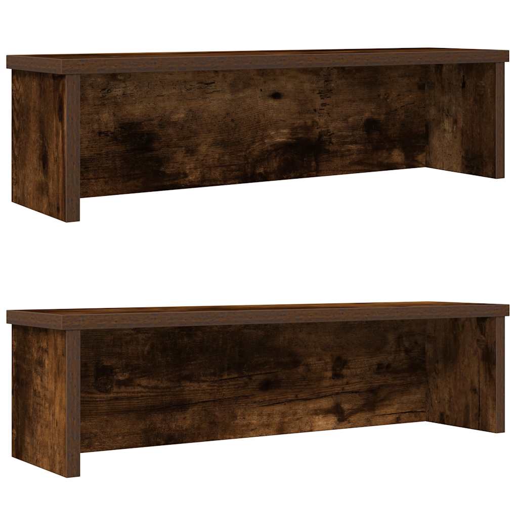 køkkenreoler kan stables 2 stk. 60x15x16 cm røget egetræsfarve