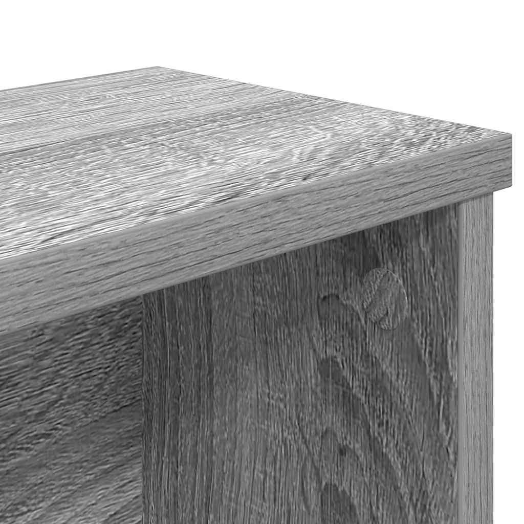 køkkenstativ kan stables 60x15x16 cm grå sonoma-eg