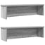 køkkenreoler kan stables 2 stk. 60x15x16 cm grå sonoma-eg