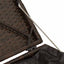 havestole med hynder 2 stk. 40x40x43 cm polyrattan brun