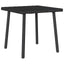 havesofabord 40x40x37 cm firkantet polyrattan sort