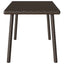 havesofabord 80x40x37 cm firkantet polyrattan brun