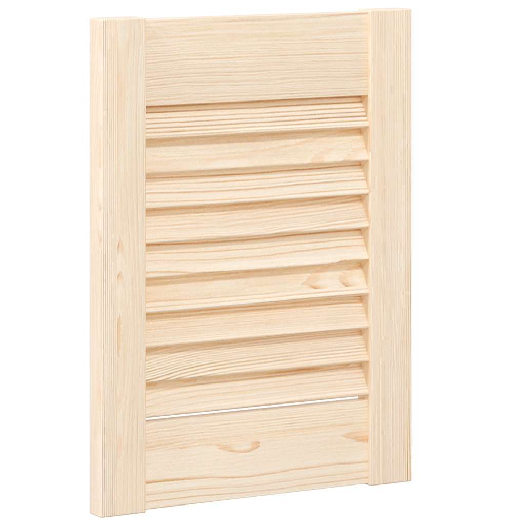 Skabsdør 4 stk. Naturfarvet 69 x 49,4 cm Massivt fyrretræ