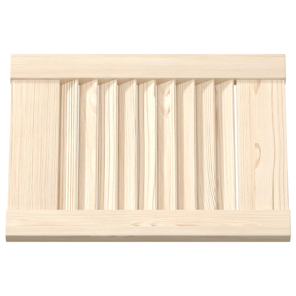Skabsdør 4 stk. Naturfarvet 69 x 49,4 cm Massivt fyrretræ