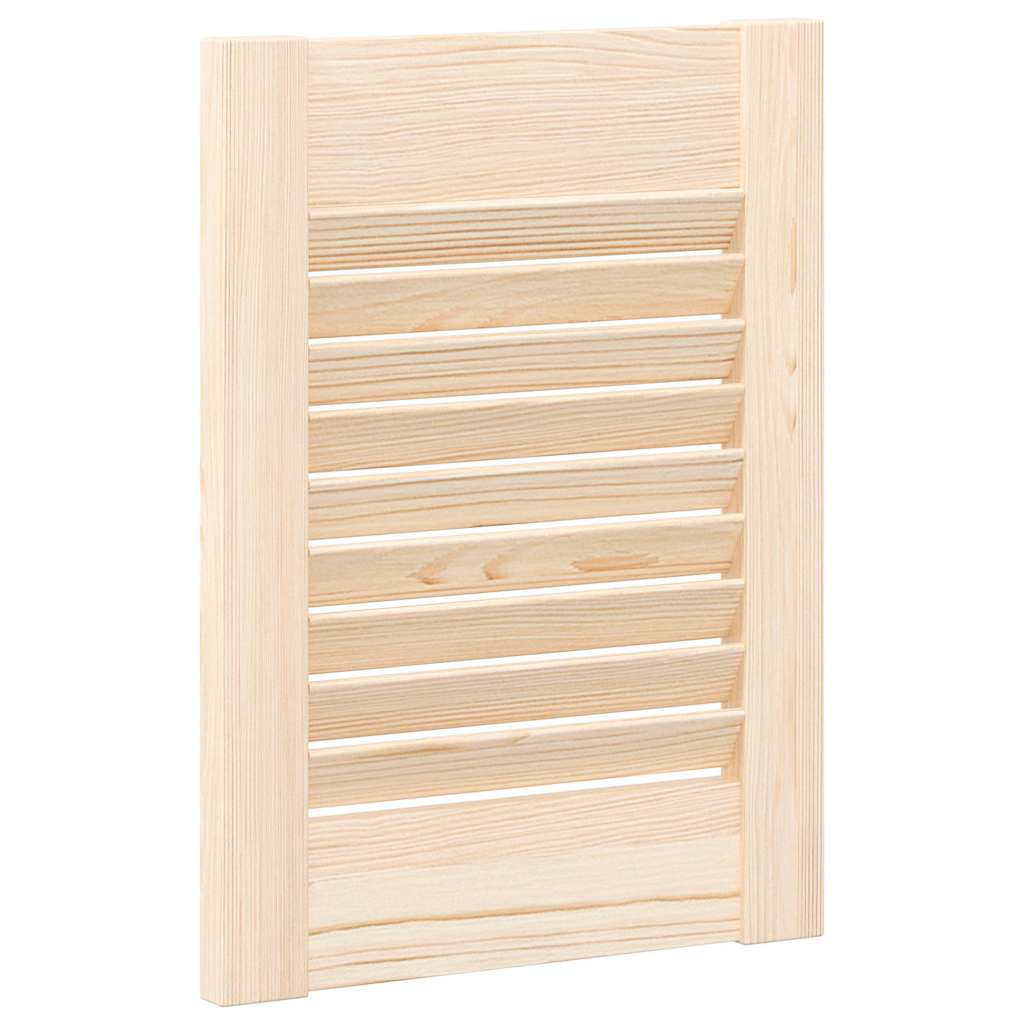 Skabsdør 4 stk. Naturfarvet 69 x 49,4 cm Massivt fyrretræ