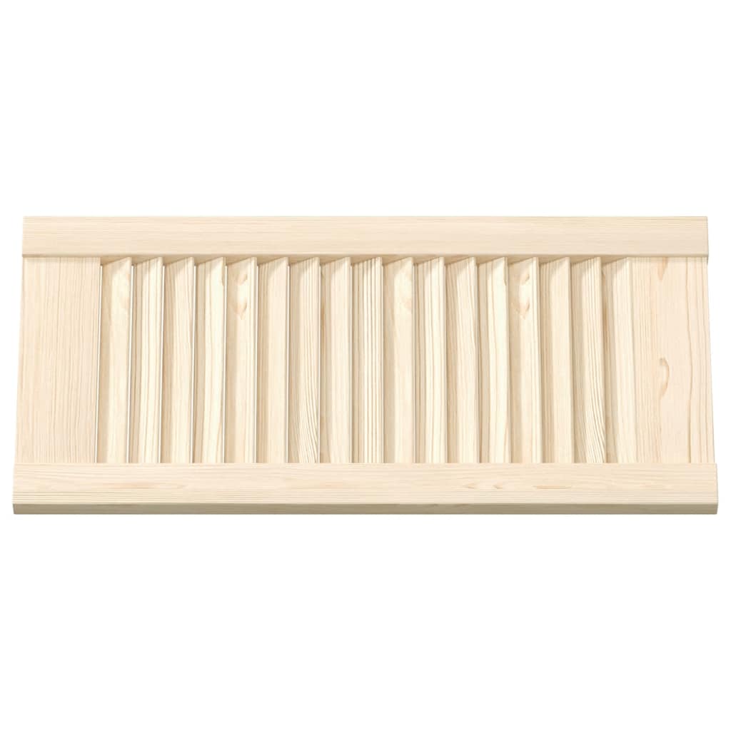 skabslåge 61,5x29,5 cm lameldesign massivt fyrretræ
