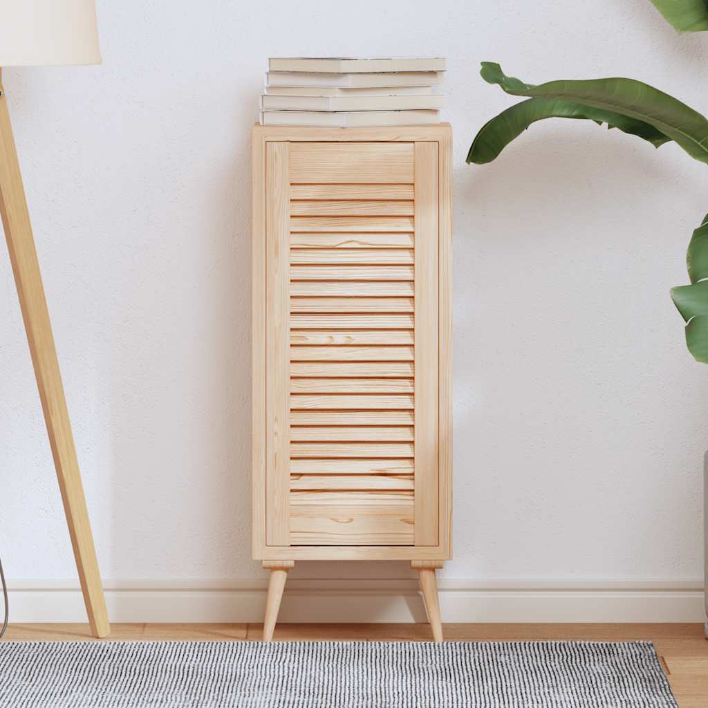 skabslåge 69x29,5 cm lameldesign massivt fyrretræ