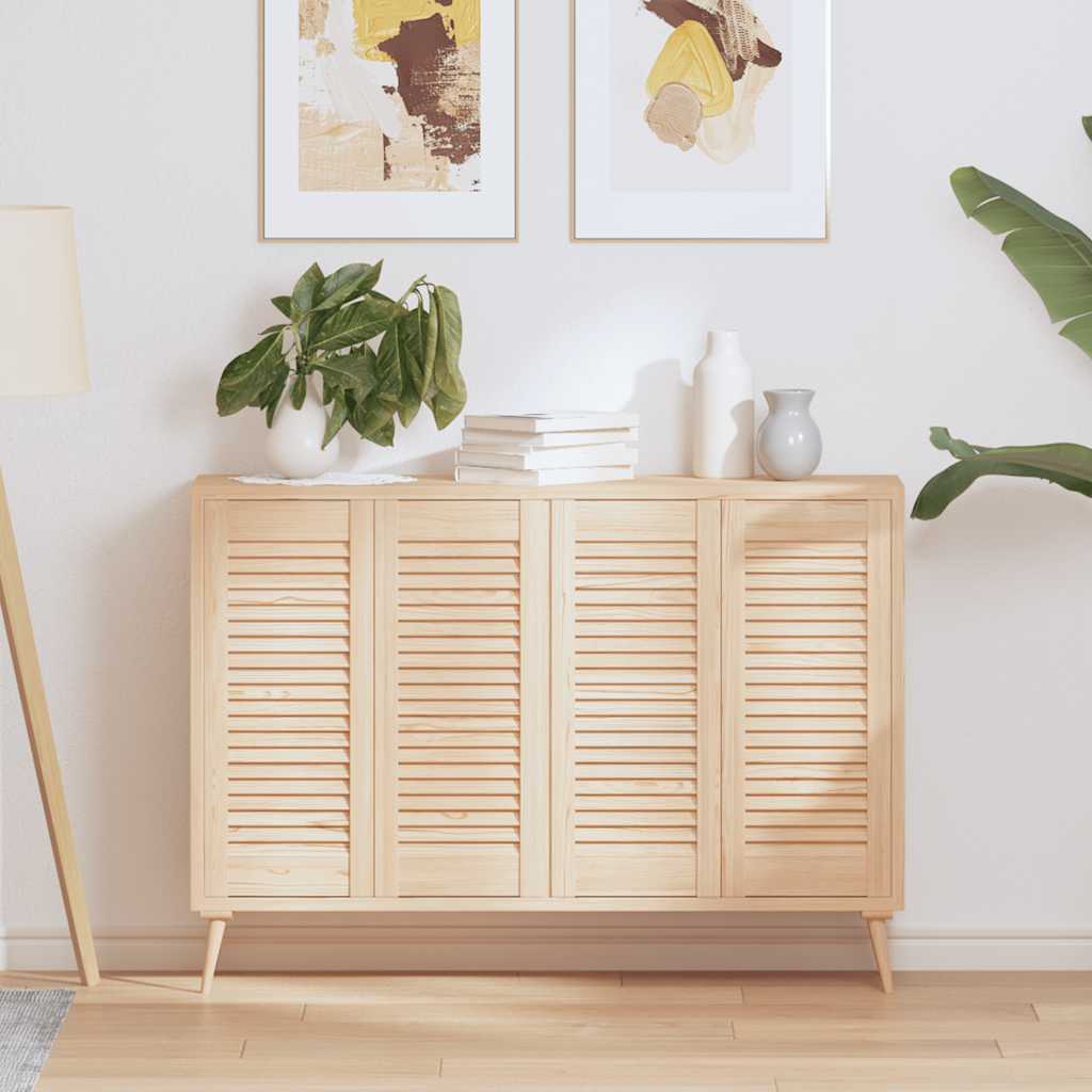 Skabsdør 4 stk. Naturfarvet 69 x 49,4 cm Massivt fyrretræ