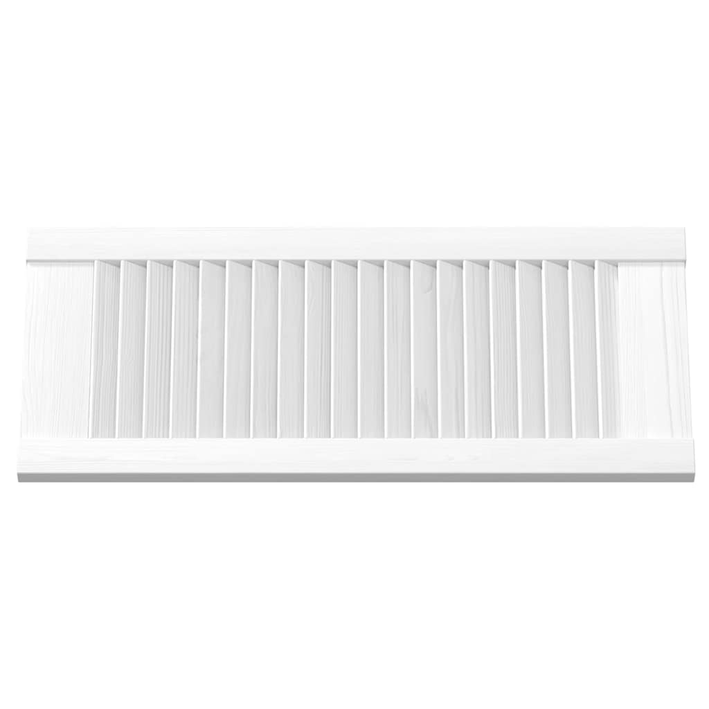 skabslåger 2 stk. 61,5x29,5 cm lameldesign hvid