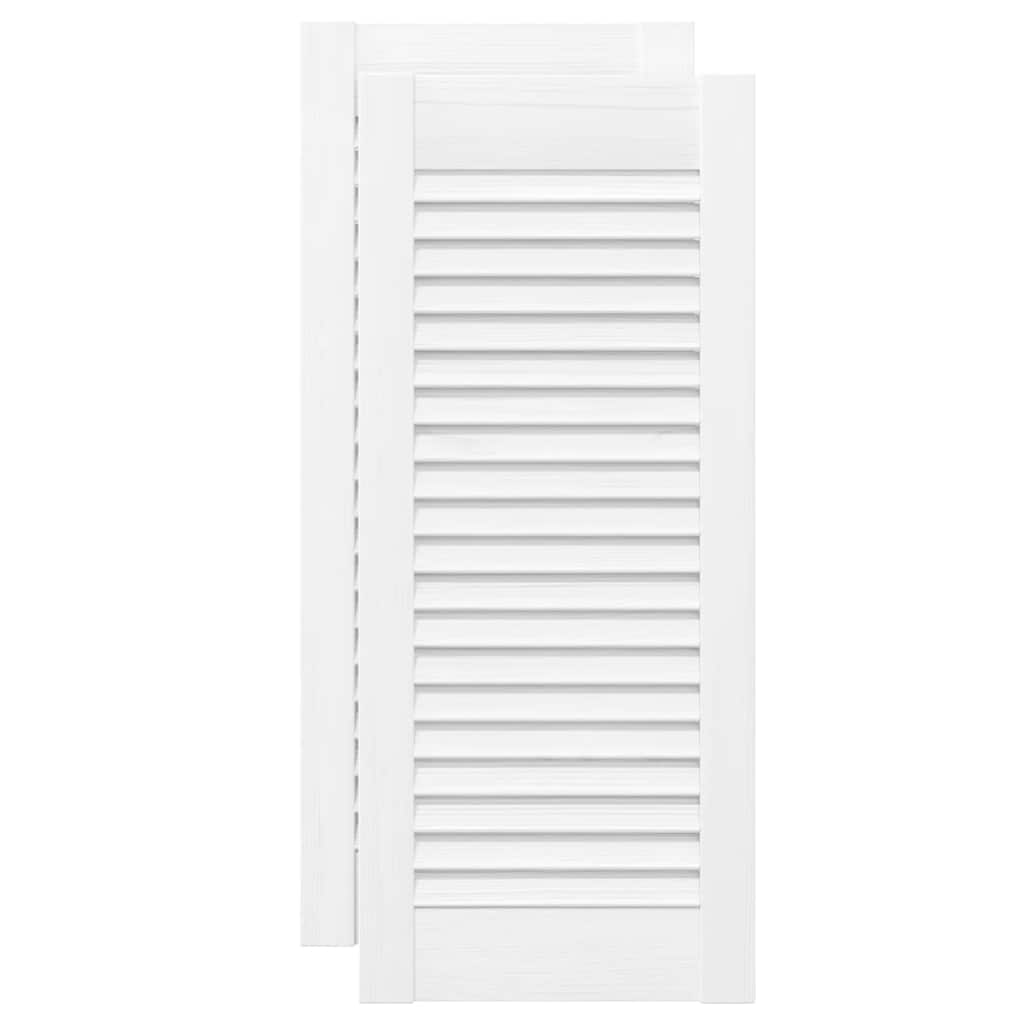 skabslåger 2 stk. 69x29,5 cm lameldesign hvid
