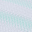 Madras topper Hvid og grøn 80 x 200 cm Jacquard Stof