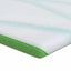 Madras topper Hvid og grøn 80 x 200 cm Jacquard Stof