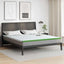 Madras topper Hvid og grøn 200 x 200 cm Jacquard Stof