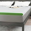 Madras topper Hvid og grøn 140 x 200 cm Jacquard Stof