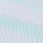 Madras topper Hvid og grøn 180 x 200 cm Jacquard Stof