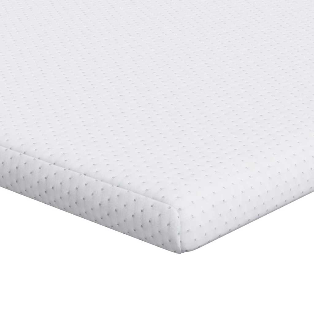 Madras topper Hvid 80 x 200 cm Jacquard Stof