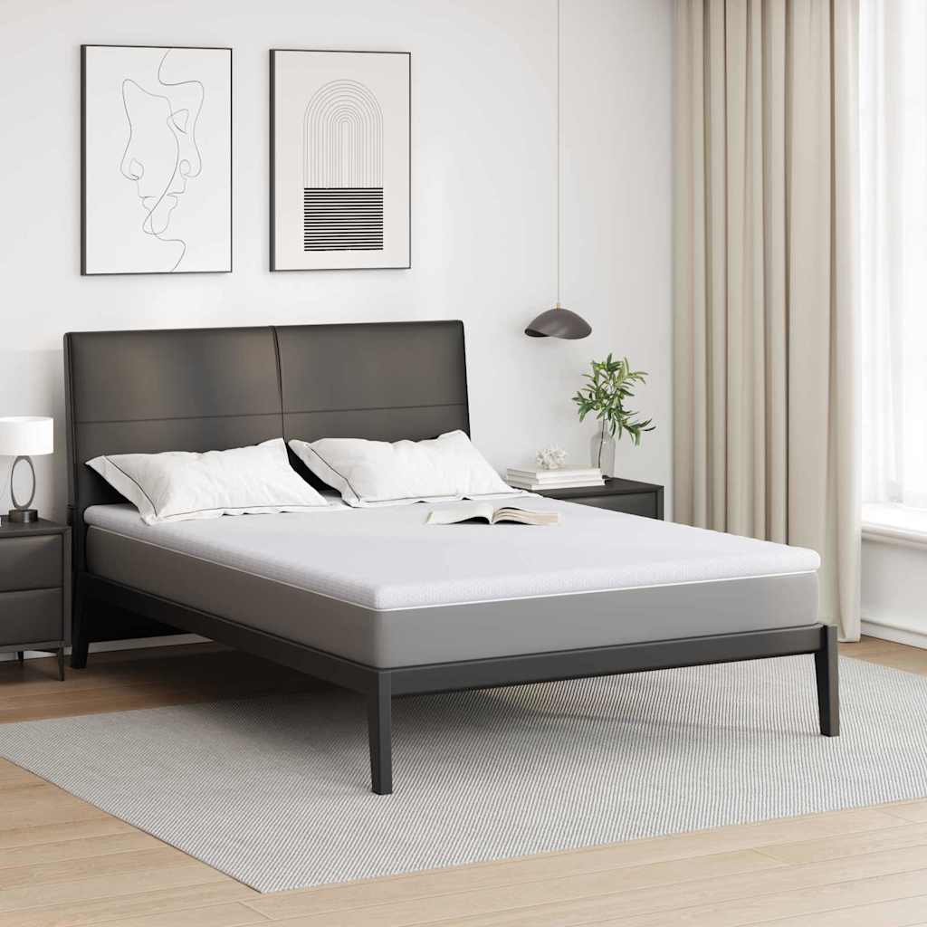Madras topper Hvid 140 x 200 cm Jacquard Stof