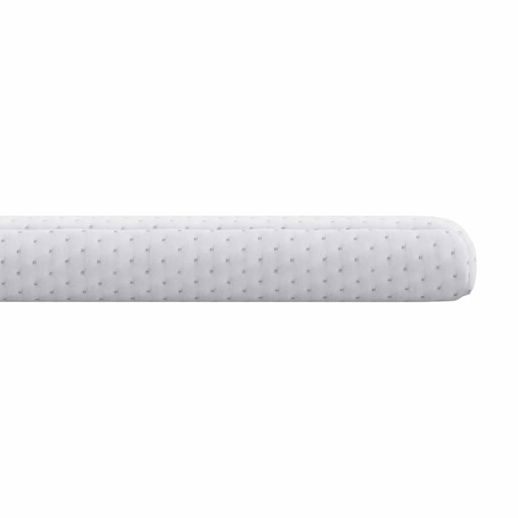 Madras topper Hvid 140 x 200 cm Jacquard Stof