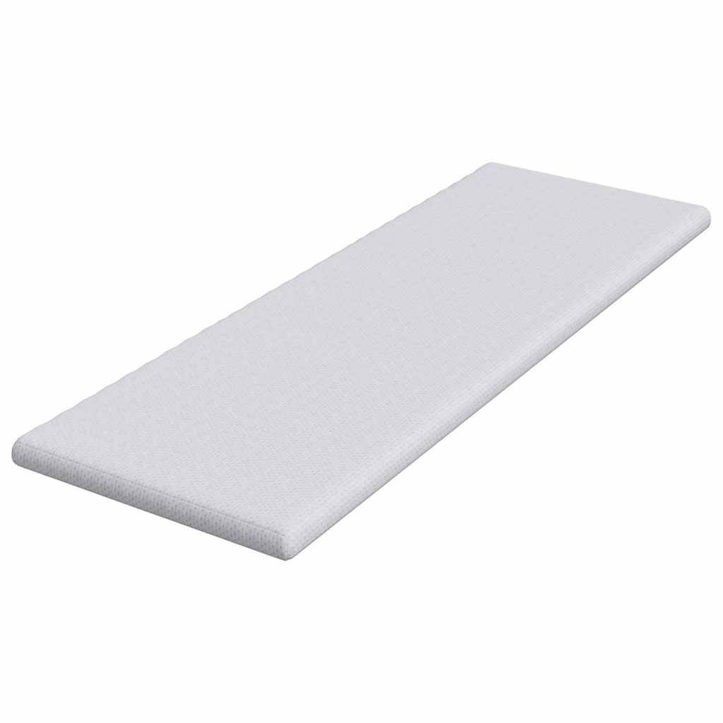 Madras topper Hvid 80 x 200 cm Jacquard Stof