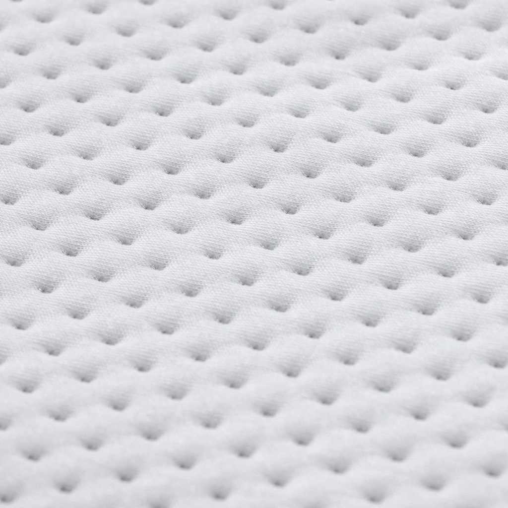 Madras topper Hvid 140 x 190 cm Jacquard Stof